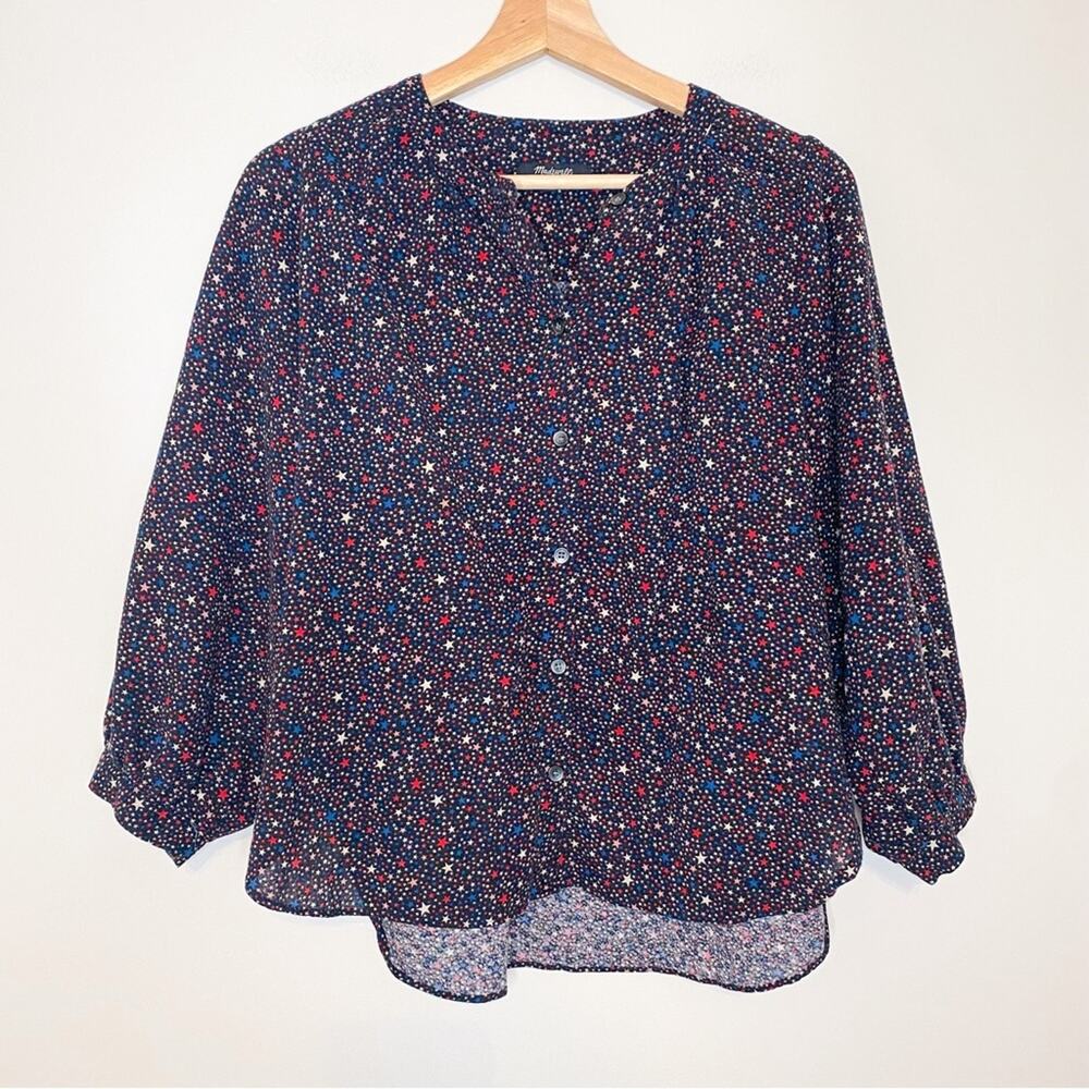 Madewell Star Button Front Top
